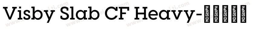 Visby Slab CF Heavy字体转换